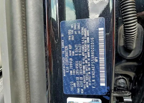 2024 Kia Ev9 Gt Line z USA, uszkodzony, nr VIN KNDAEFS5XR6020316